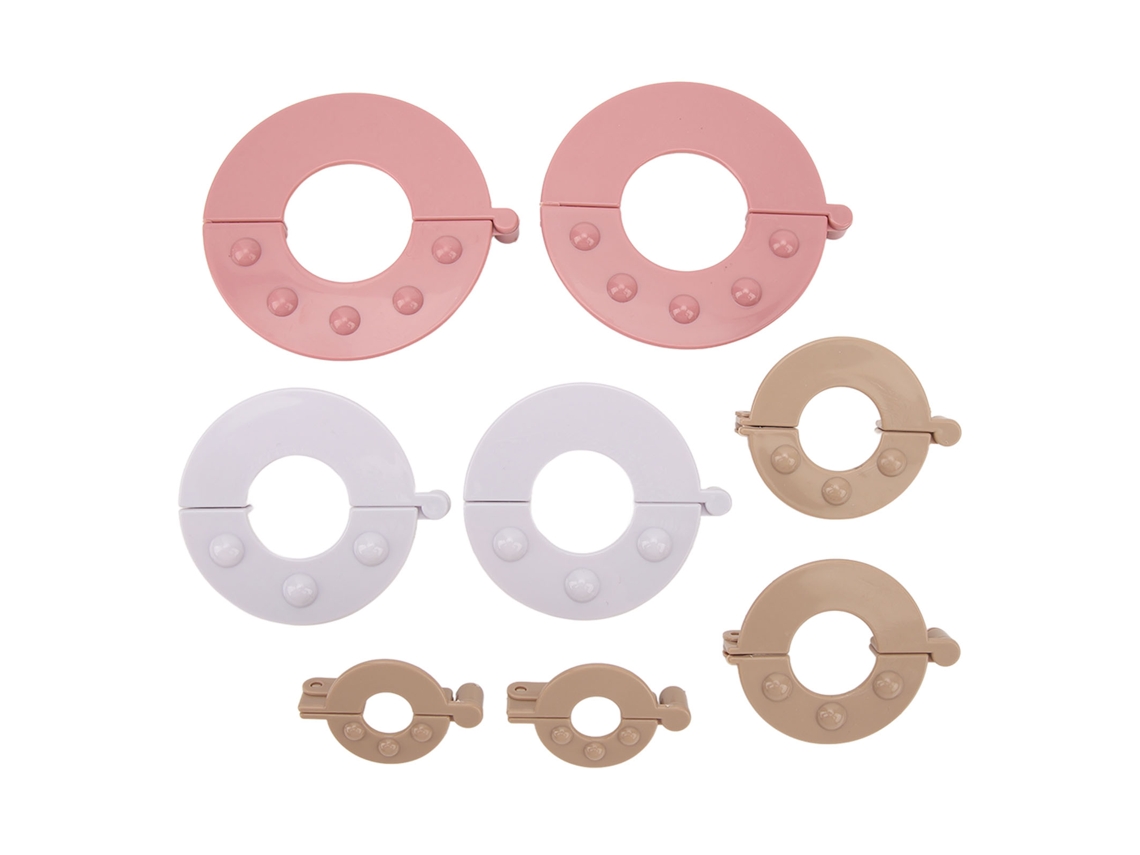 Ats-kit De Fabricación De Pompones 8 Piezas Con 4 Tamaños Herramientas Para Tejer Diy Alfombras Lana