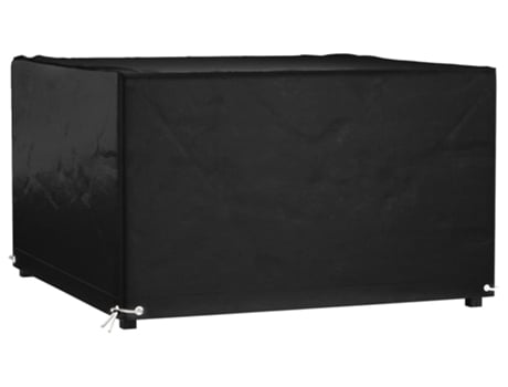 Funda Para Muebles De Jardín VIDAXL Negro Polietileno (132x132x80 cm)