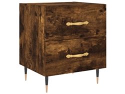 Maison Exclusive - Mesita De Noche Madera Ingeniería Roble Ahumado 40x35x47,5 Cm