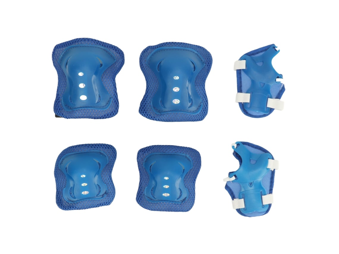 2026-conjunto De Protectores De Rodilla Y Codo Para Niños Espuma Suave Transpirable Para Patinaje En Línea Skateboard Ciclismo Azul