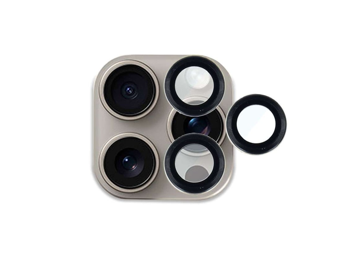 Cubre Objetivo Negro Para Iphone 15 Pro Max