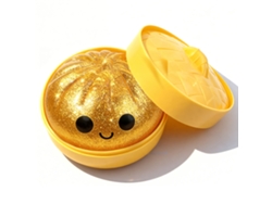 Baozi, juguete blando dorado transparente