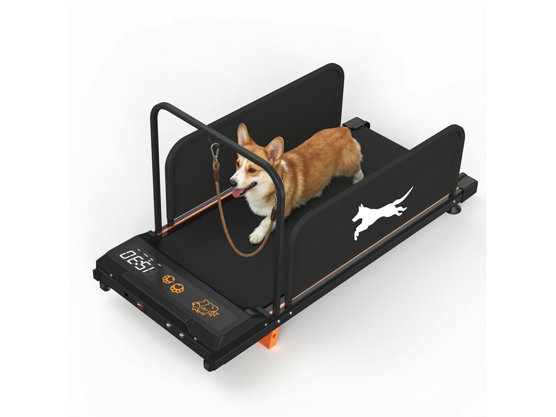Cinta de correr para perros pequeños, ideal para entrenar en interiores.