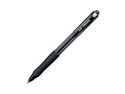 Bolígrafo Uni Ball Rollerball Laknock Sn 100 de tinta líquida, negro, 0,4 mm (12 unidades)