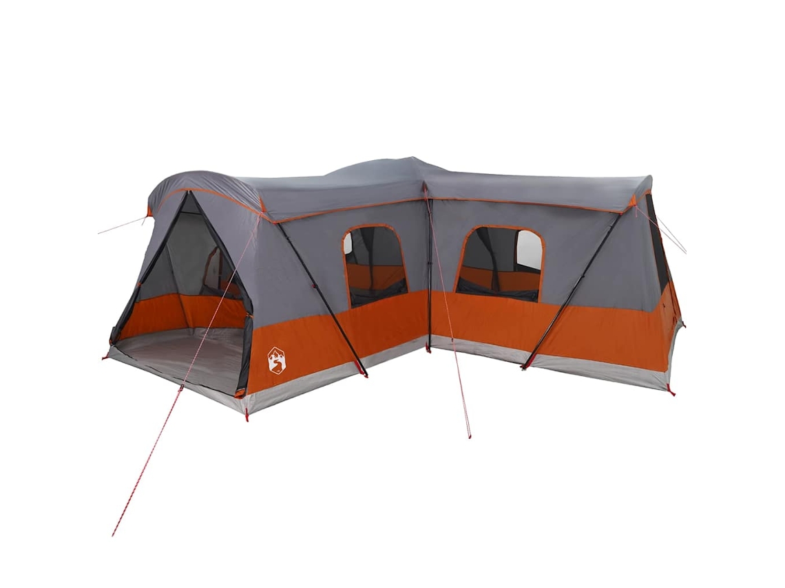 Tienda Para 16 Personas Gris Y Naranja 680 X 510 X 210 Cm