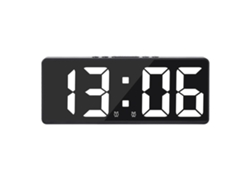Reloj despertador digital para dormitorio, temperatura, brillo ajustable, control por voz RNEMITERY