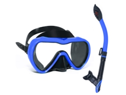 HYMNORA Máscara de Snorkel Juego de Equipo de Snorkeling – Set Seco con Máscara para Niños y Adultos Visión Submarina con Bolsa de Malla, Equipo de Entrenamie