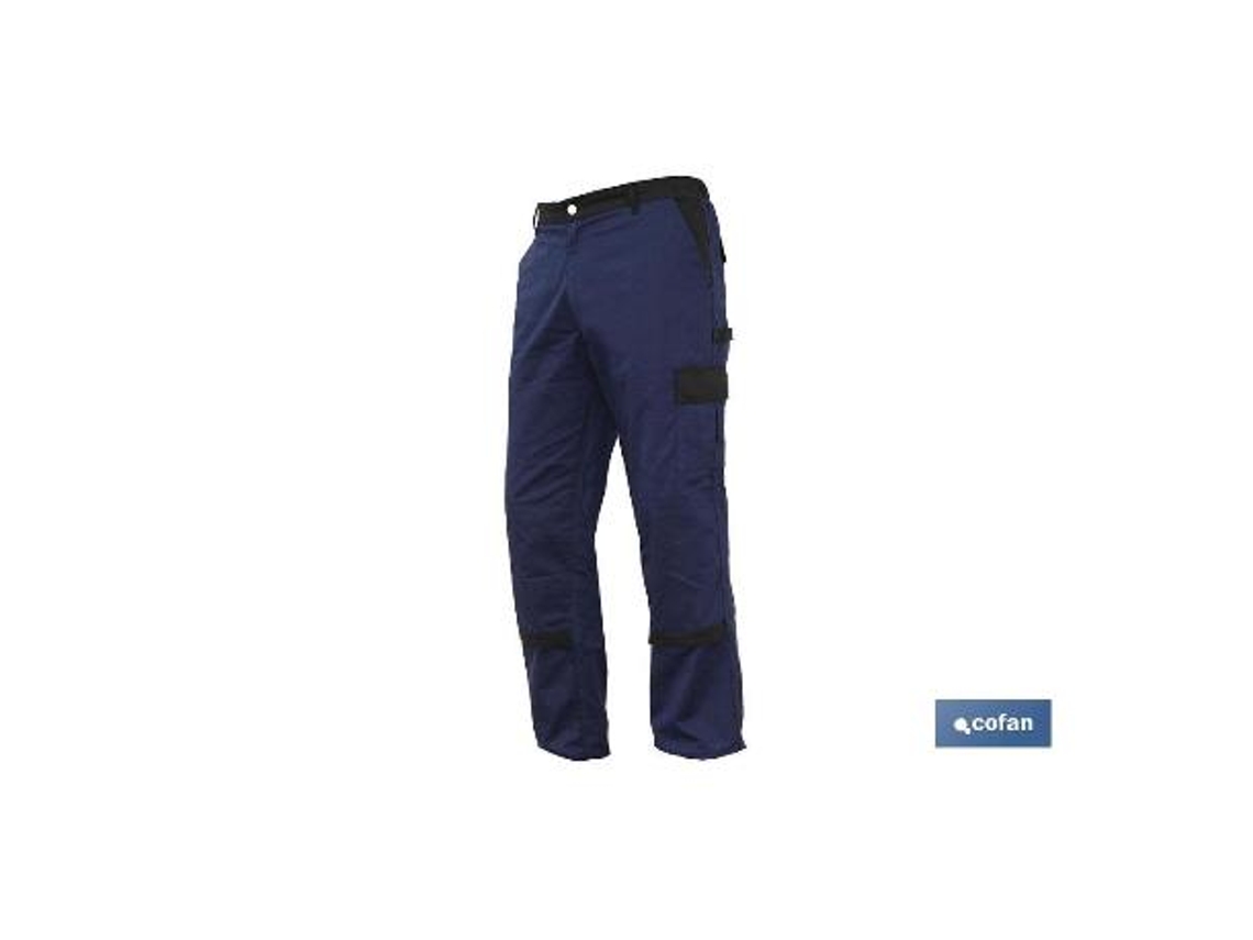 Pantalon trab. flex. jano regular fit mar/negro t-60