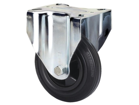 Rueda fija 17zvl150-psn poliamix-goma gris eje liso ALEX