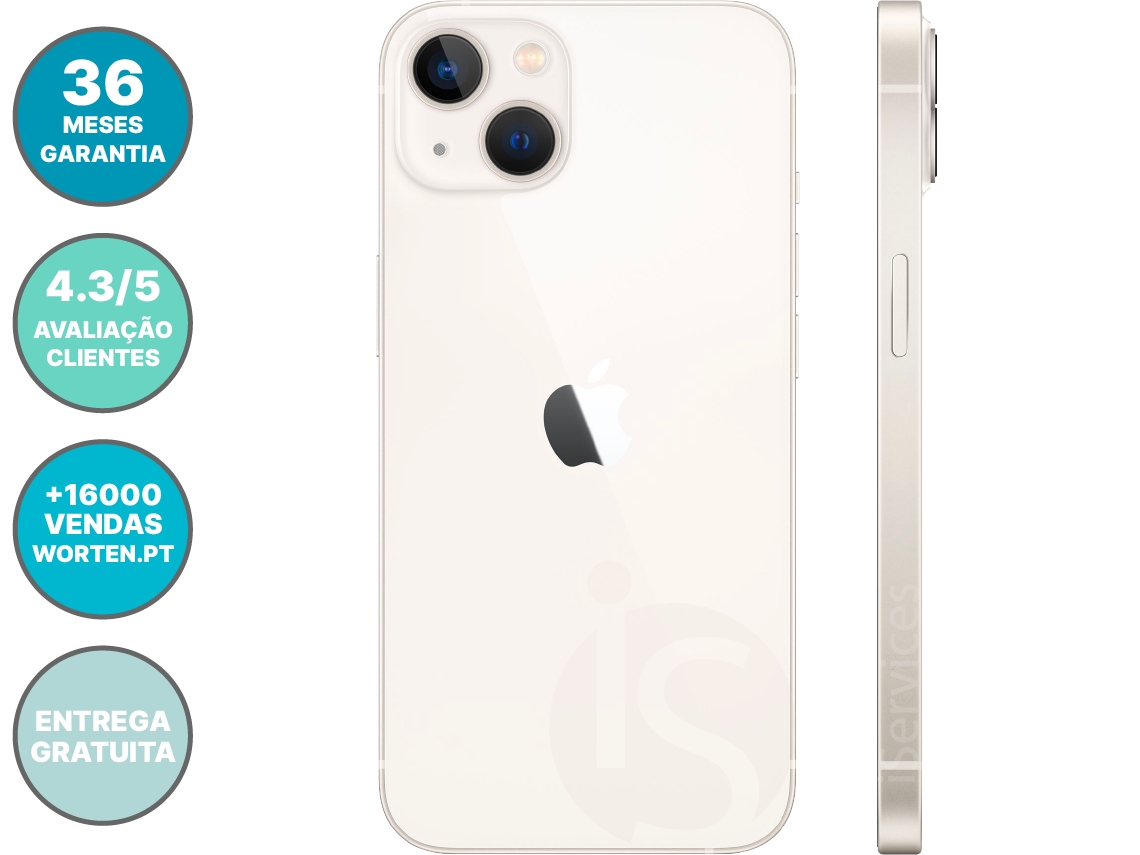 iPhone 13 Apple 128 GB Blanco Reacondicionado