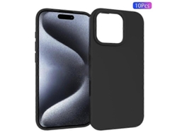Carcasa Trasera De Tpu Mate A Prueba De Golpes Compatible Con Iphone 16 Pro (10 Unidades)