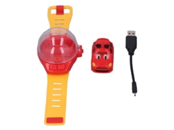 Brinquedo Relógio Carro Rc Mini Forma Bonita Carga Usb Pulseira De Silicone Para Meninos Meninas Vermelho