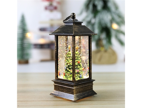 Adorno de Navidad Adornos Navideños Simulación Pequeña Lámpara Aceite Viento Linterna (5 m)