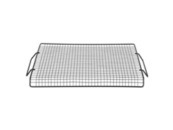 Rejilla Antiadherente De Hierro Para Barbacoa Con Asa, Portátil Para Barbacoas Al Aire Libre, Camping, Fiestas, 44,5 X 25,5 Cm