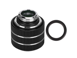 Conector para tubos de refrigeración líquida para sistemas de PC, tubos de PETG/PMMA, 14 mm de diámetro exterior SFUSHOS (negro)
