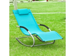 Mecedora, silla de jardín, silla de jardín para exterior Ogs28 Hb Sobuy