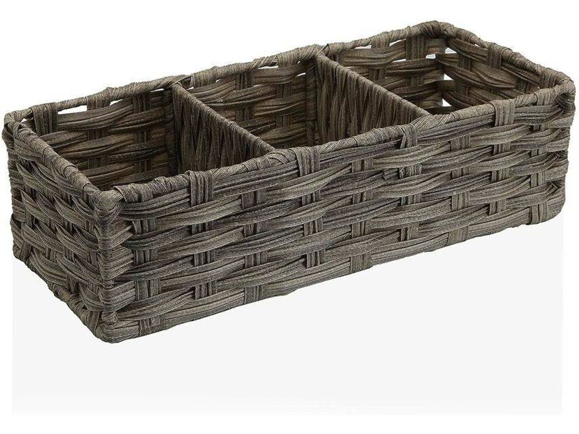 Cesta BIGBUY (Gris - Polietileno - 15,2 x 10,2 x 35,6 cm) )
