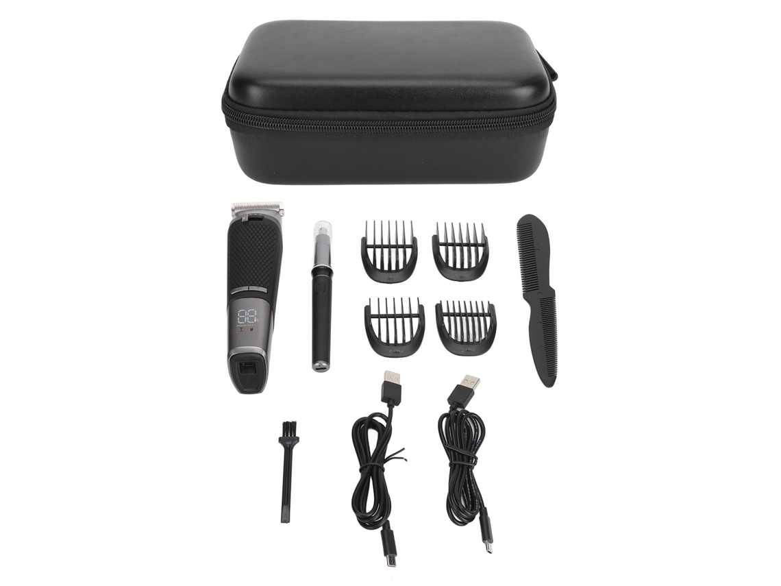 Kit De Cortapelos Y Recortador De Nariz Profesional Para Hombres Eléctrico Cargador Usb Impermeable Para Hogar Y Salón