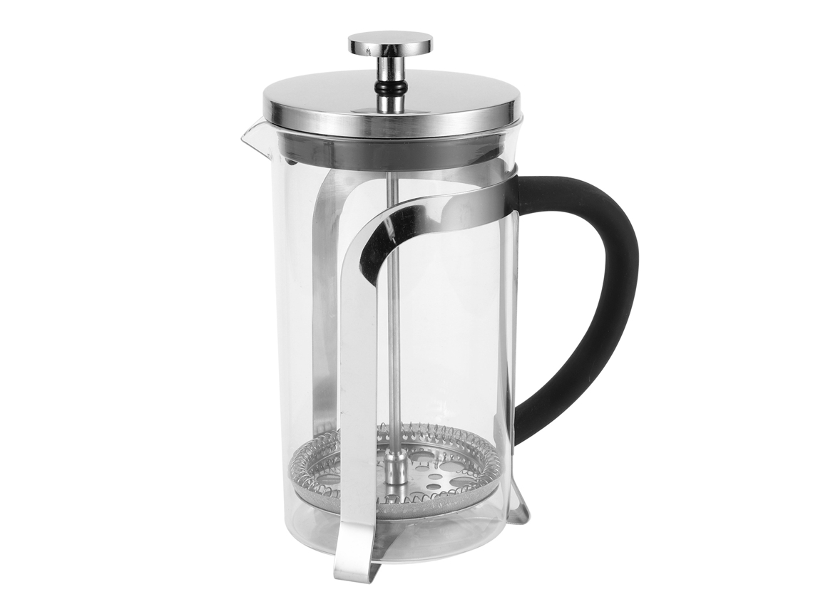 Licuadora de café y té de vidrio resistente a altas temperaturas, 600 ml, color plateado, para el hogar