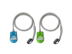 Bomba de agua portátil para ducha, boquilla recargable por USB, grifo de ducha de mano para camping, caravana y kit de viaje al aire libre Rosewell