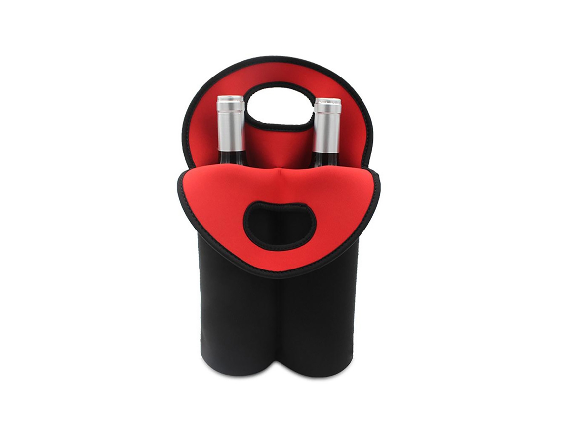 Bolsa isotérmica para botellas de vino de 750 ml (2 botellas), bolsa para camping y picnic.