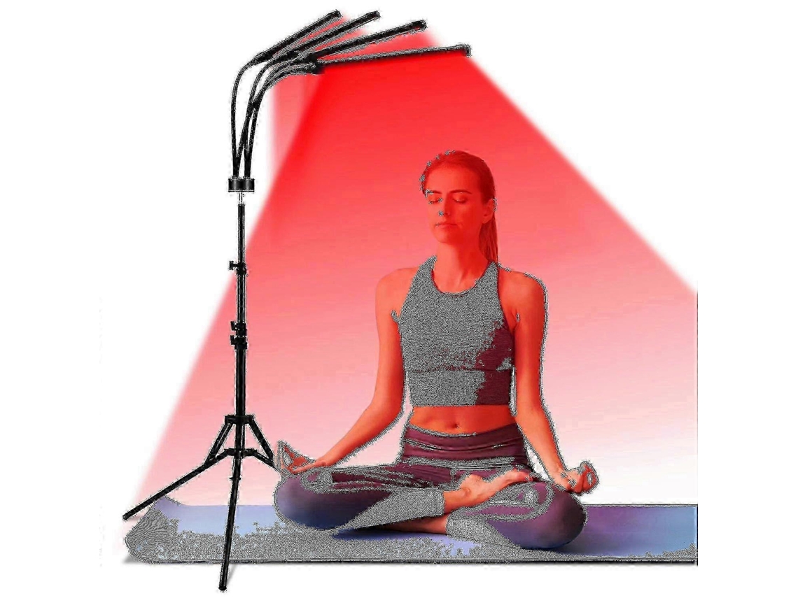 Lámpara de fototerapia de luz roja portátil con soporte, 660 nm 850 nm