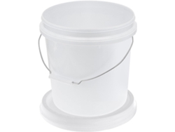 Cubo | 5 L Con Tapa Para Uso | Almacenamiento | Impermeable | Toyvian | Litros | Plástico | Blanco