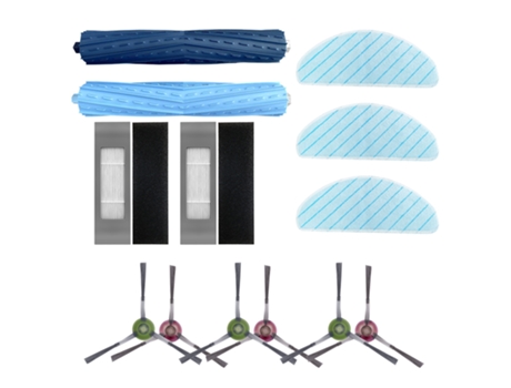 Rodillo de goma, cepillo principal, cepillos laterales, filtro de paño de mopa para Ecovacs Deebot Ozmo T9 Aivi T9 Aivi T9 Pro T9 Max T9
