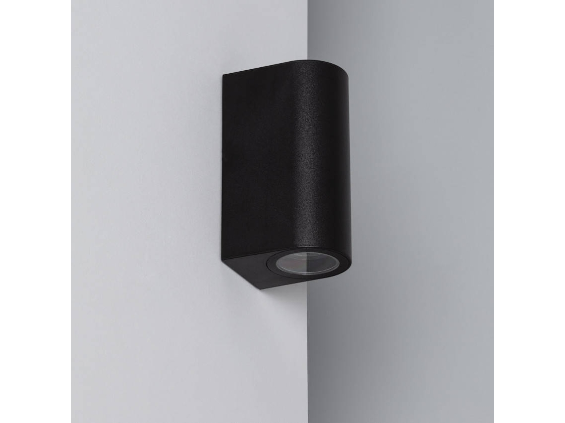 Aplique de Pared LEDKIA Doble Cara (Negro - PC, ABS - 15.3x6.8x8.8 cm)
