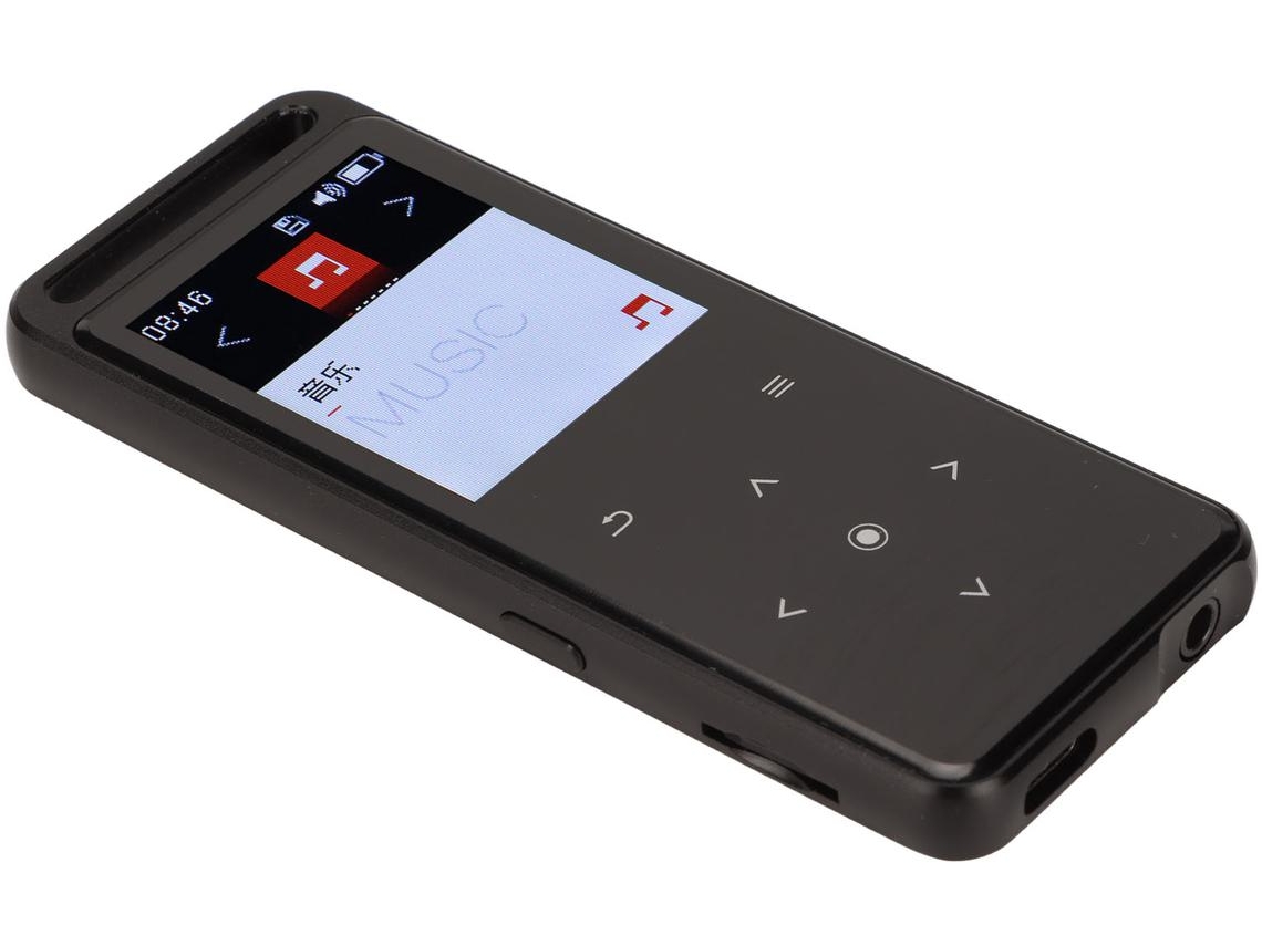 Reproductor MP3 Bluetooth YIZHOOD M6 1.8Inch HiFi sin pérdidas 32G TF CardNegro