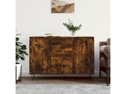 Lovely Home Aparador 104X35X70 Cm Madera Procesada Roble Ahumado