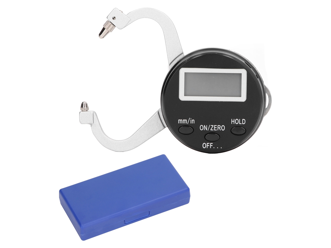 Medidor De Espesor Digital Para Herramientas Metálicas De 0 A 25 Mm Con Instrumento De Medición De Doble Brazo Curvo