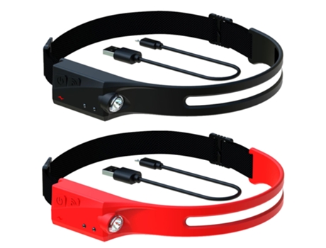 Linterna frontal LED recargable con estilo, linterna frontal de haz brillante de 230 para adultos