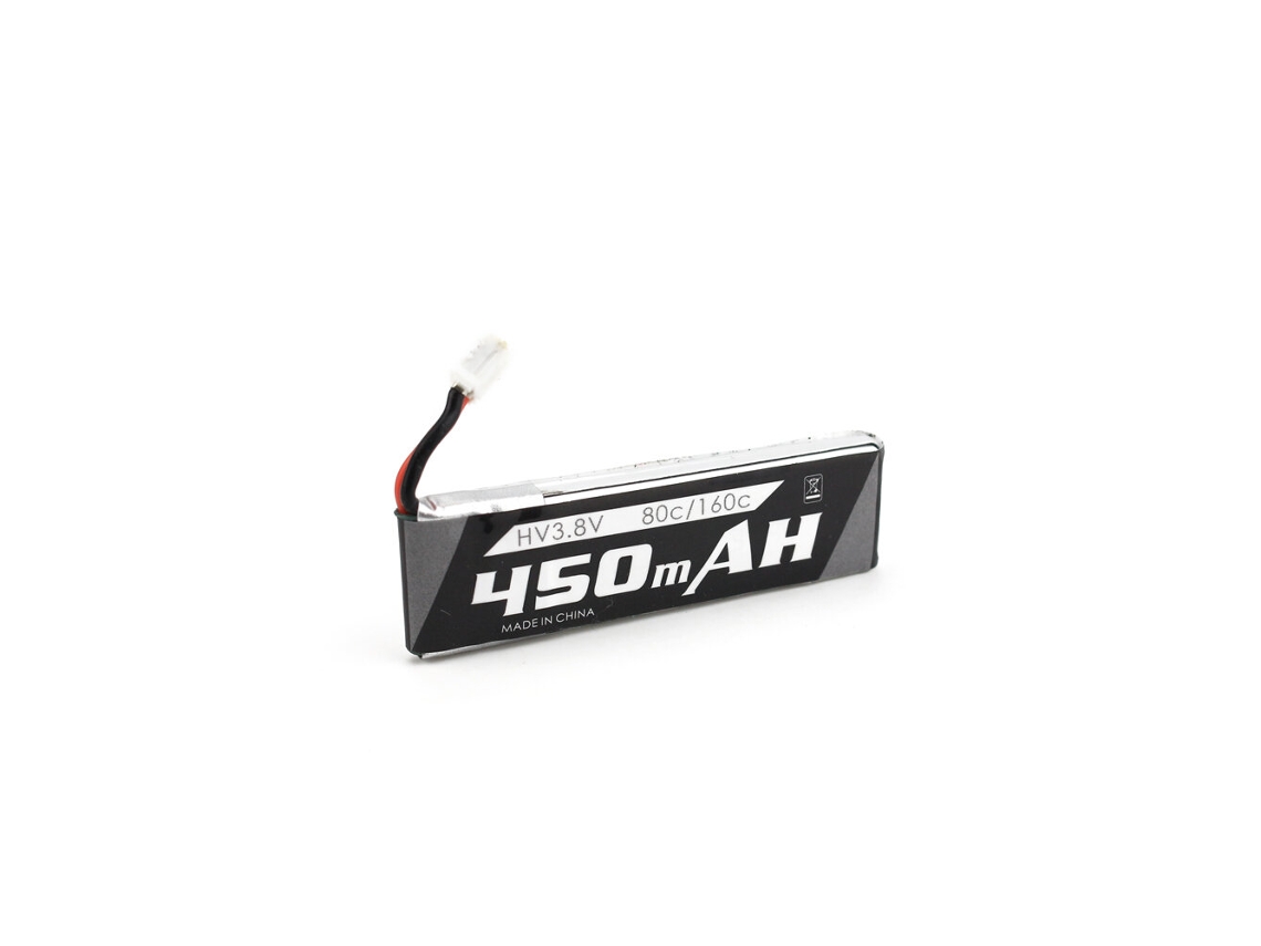 Repuesto para Emax Tinyhawk II/III/Whoop Freestyle Indoor, batería de polímero de litio 1S 3,8 V 80C/160C HV 450 mAh, conector PH2.0 para dron de carreras FPV.