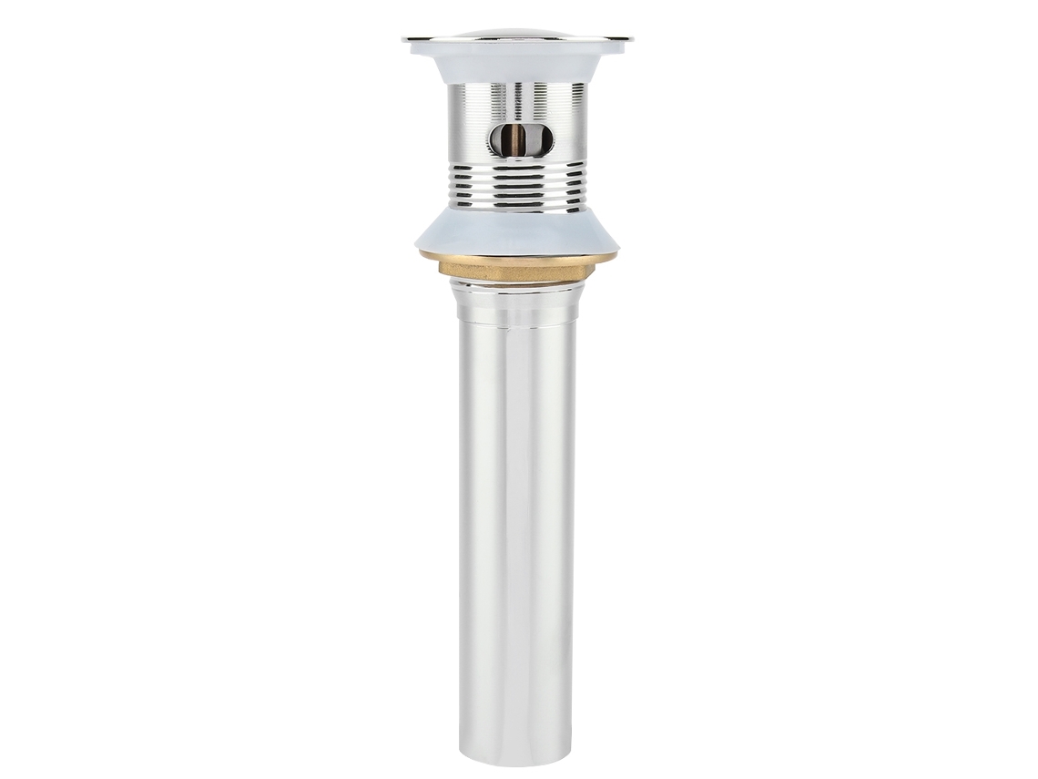 Desagüe Emergente Para Inodoro, Acero Inoxidable Cromado G1 De 1/4" Con Rebosadero, Fácil Instalación.
