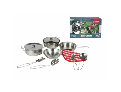 Utensilios de cocina JUGATOYS Batería de Cocina 11 Piezas
