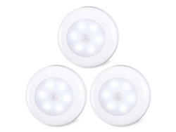 2026-luz Led Sensora De Movimiento Interior Sin Cable Para Armarios Y Escaleras (blanco Frío, 3 Paquetes)