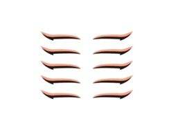 Pegatinas de maquillaje reutilizables para párpados, contorno instantáneo, fácil aplicación. Rosewell