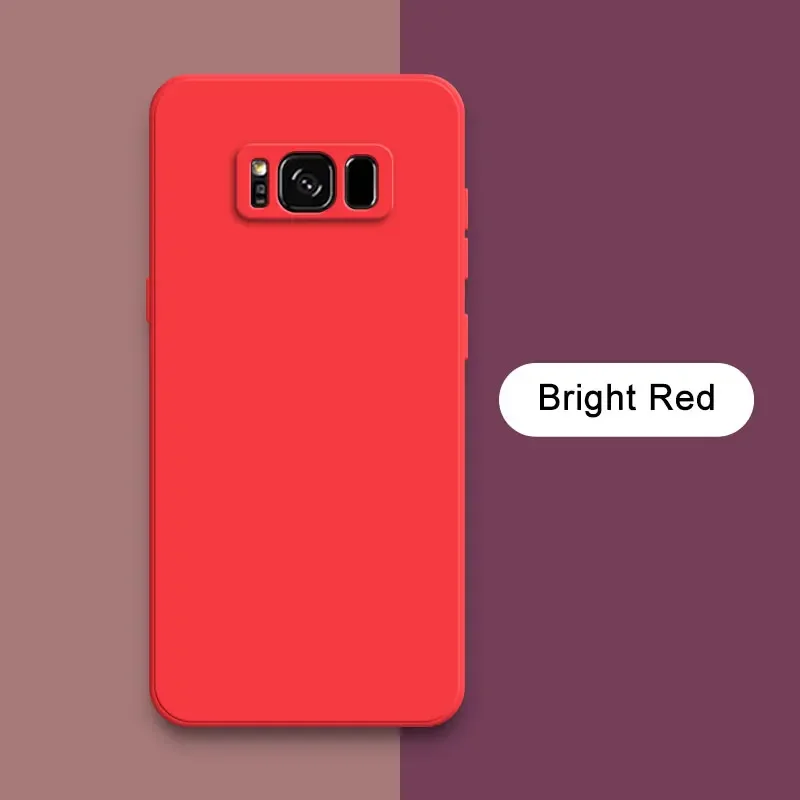 (samsung A32 5g, Rojo) Funda De Silicona Líquida Para Teléfono Samsung, Cubierta Trasera Suave Y A Prueba De Golpes.