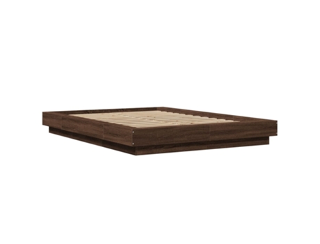 VIDAXL Cama Madera de Roble Madera Marrón (212x160x23cm)