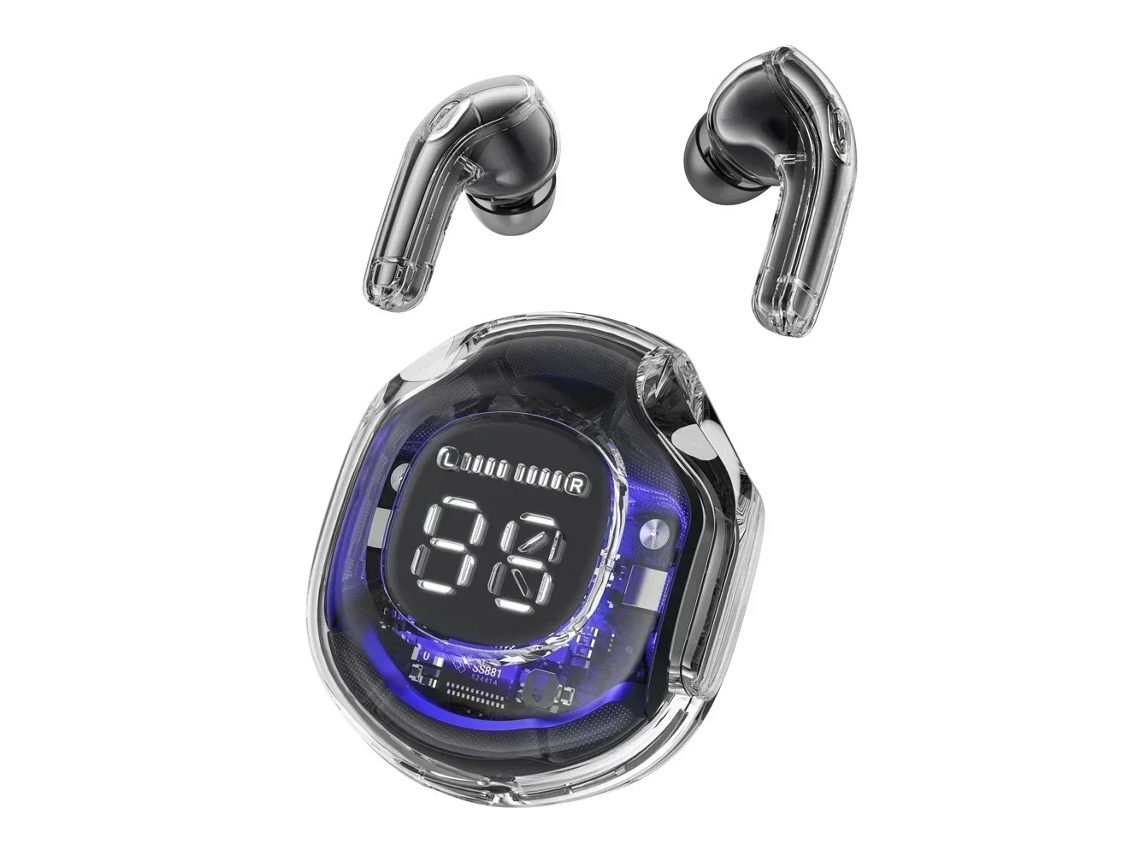 (negro) Auriculares Inalámbricos Tws Bluetooth 5.3 Con Cancelación De Ruido Y Controles Táctiles
