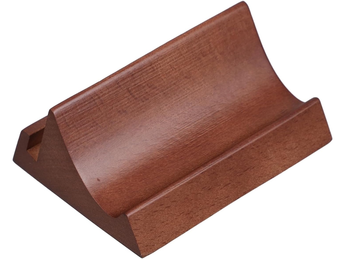 Soporte De Madera Multiusos Para Tarjetas Y Calendarios, Base De Escritorio Con Soporte Doble Para Teléfono.