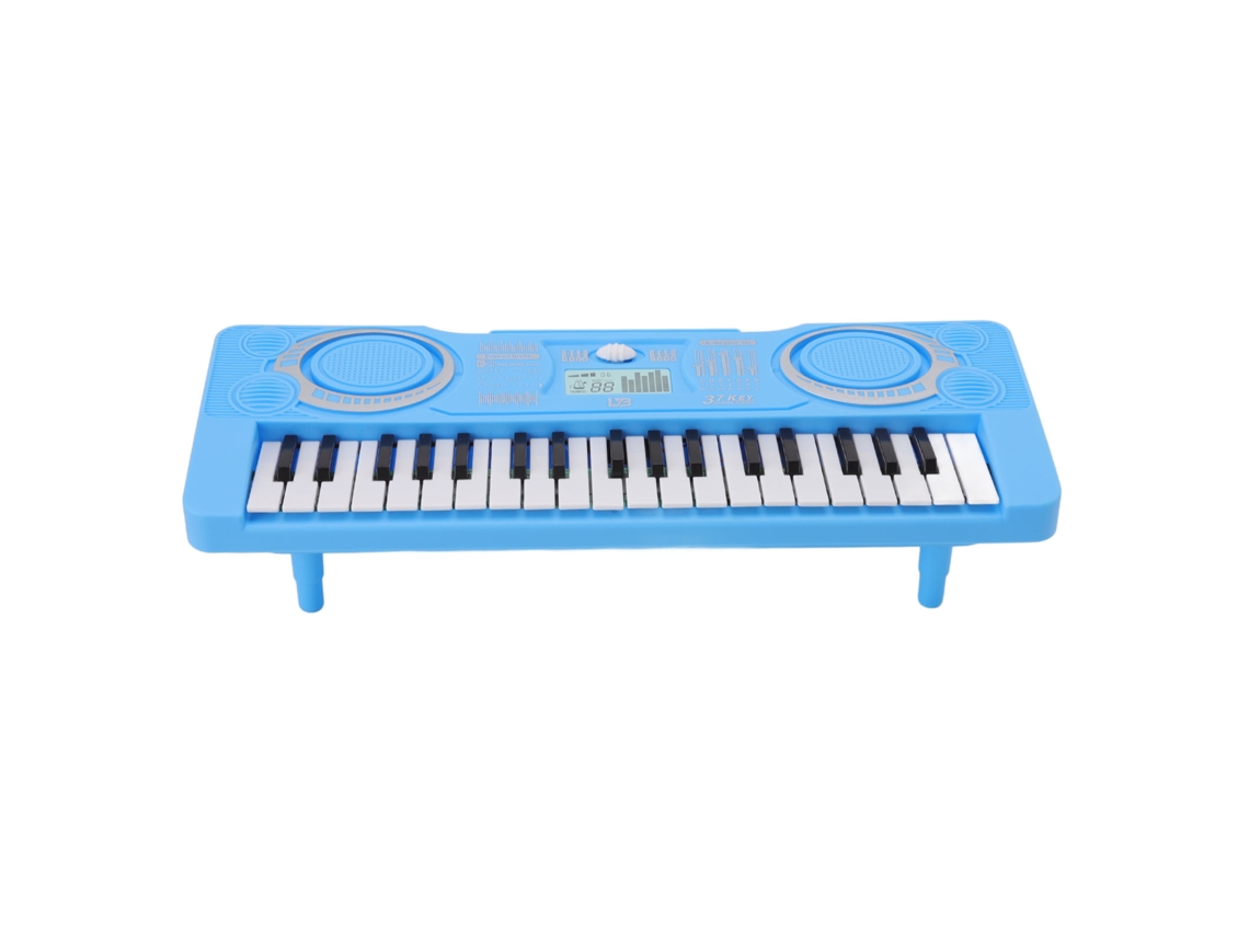 Teclado De Piano De Juguete Para Niños Con 37 Teclas - Instrumento Musical Educativo - Azul