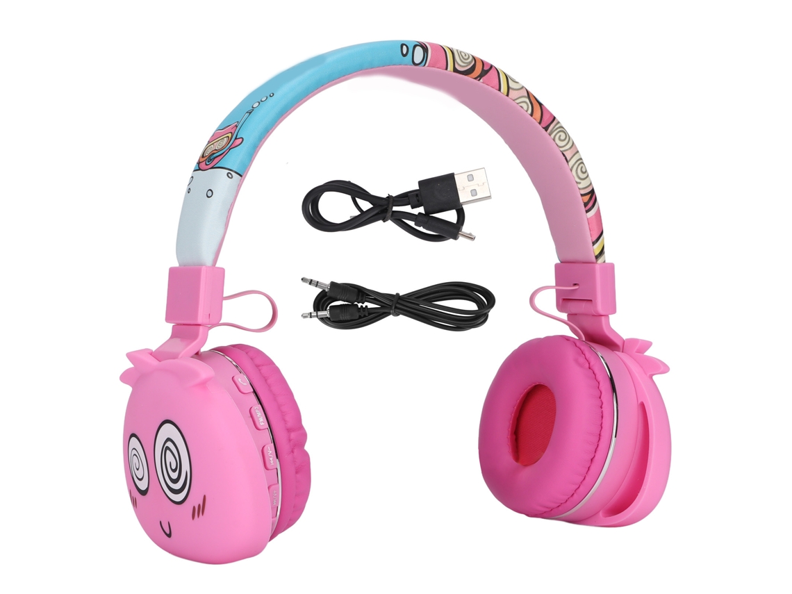 Auriculares Infantiles Ylfashion Jellie Green Con Diseño De Dibujos Animados, Cancelación Ruido