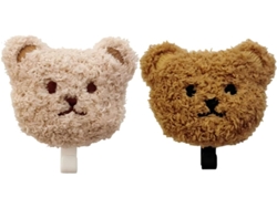 Juego De 2 Ganchos Adhesivos De Pared Con Forma De Oso, Ganchos Decorativos Para Almacenamiento En El Dormitorio.
