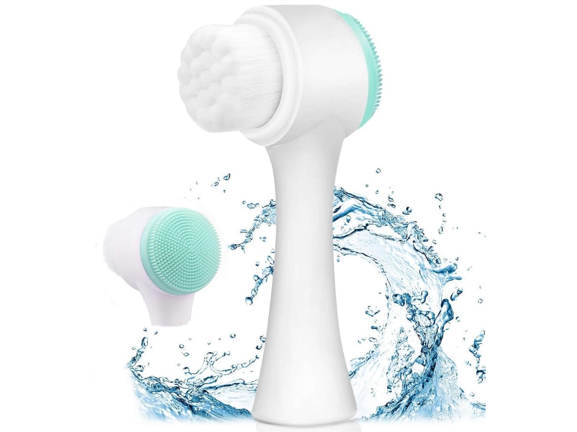 Rebe-pincel De Limpieza Facial 2 En 1 De Silicona Manual Para Limpieza Profunda De Poros Y Masaje Suave