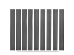 Conjunto 9 Panel de valla VIDAXL Gris WPC