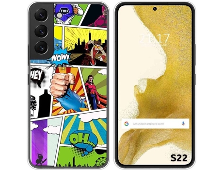 Carcasa Samsung Galaxy S22 5G TUMUNDOSMARTPHONE Dibujos Comic Multicolor
