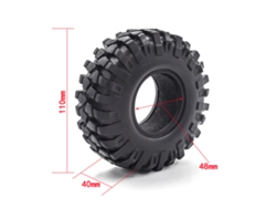 Pneus Mali Drunk para RC Crawler 1.9 Polegadas 4 peças para TRX4 SCX10 90046 90047 CC01 RC Car