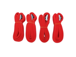 4 correas ajustables y portátiles de alta resistencia para equipaje, ideales para viajes y acampadas - Rojas